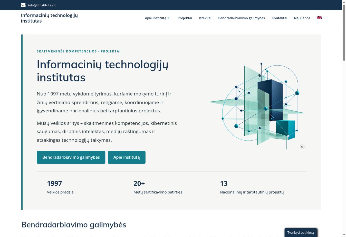 Atnaujinome ITI svetainę: kviečiame susipažinti ir atrasti išteklius
